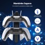 NexiGo Cargador de Controlador PS5 edición Especial, estación de Carga inalámbrica con Dos Puertos USB C, Base de Carga rápida
