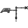 CoolBox MP01 - Soporte Monitor y Portatil, Pantalla hasta 8 kg y 32", Portátiles hasta 17", VESA 75x75 y 100x100, Altura,