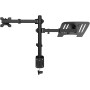 CoolBox MP01 - Soporte Monitor y Portatil, Pantalla hasta 8 kg y 32", Portátiles hasta 17", VESA 75x75 y 100x100, Altura,