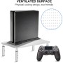 suptek Soporte para Monitor de Altura Ajustable, Elevador Monitor para PC, Portátil, Impresora de hasta 20 kg, Metal con