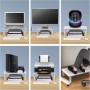 suptek Soporte para Monitor de Altura Ajustable, Elevador Monitor para PC, Portátil, Impresora de hasta 20 kg, Metal con