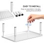 suptek Soporte para Monitor de Altura Ajustable, Elevador Monitor para PC, Portátil, Impresora de hasta 20 kg, Metal con