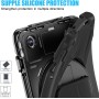 Gerutek Funda Anticaída para Lenovo Tab 10,1 Pulgadas 2025, (TB-311FU/311XU), Carcasa Rugosa con Soporte 360° Giratorio, Correa