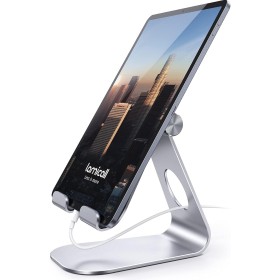 Soporte Tablet, Lamicall Multiángulo Soporte Tablet - Soporte Ajustable para Tablets para 2022 iPad Pro 12.9, 11, 10.5, 9.7,