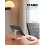 Soporte Tablet, Lamicall Multiángulo Soporte Tablet - Soporte Ajustable para Tablets para 2022 iPad Pro 12.9, 11, 10.5, 9.7,