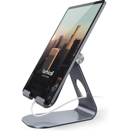 Soporte Tablet, Lamicall Multiángulo Soporte Tablet - Soporte Ajustable para Tablets para 2022 iPad Pro 12.9, 11, 10.5, 9.7,