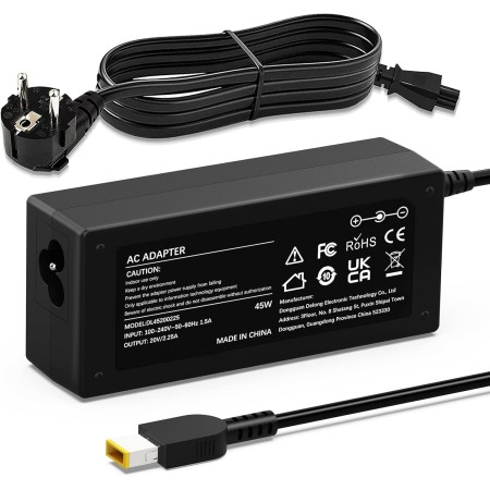 65W Cargador Portatil para Lenovo IdeaPad 3 5 310 320 320S 330 330S 330-15IKB 330S-14IKB 510 520 710S S145 S340 S540 Yoga 510