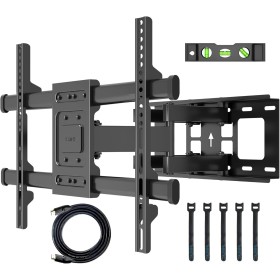 BONTEC Soporte TV Pared para Pantallas de 32-80 Pulgadas Plana & Curva LED LCD, Soporte Pared TV de Articulado Inclinable y