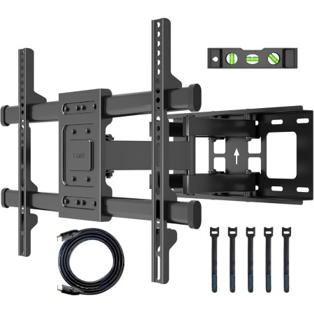 BONTEC Soporte TV Pared para Pantallas de 32-80 Pulgadas Plana & Curva LED LCD, Soporte Pared TV de Articulado Inclinable y