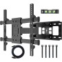 BONTEC Soporte TV Pared para Pantallas de 32-80 Pulgadas Plana & Curva LED LCD, Soporte Pared TV de Articulado Inclinable y