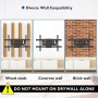 BONTEC Soporte TV Pared para Pantallas de 32-80 Pulgadas Plana & Curva LED LCD, Soporte Pared TV de Articulado Inclinable y