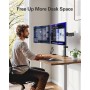 HUANUO Soporte para 2 monitores para Pantallas de 13 a 32 Pulgadas, Soporte para Monitor, Ajustable en Altura, inclinable,