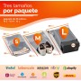 Bolsas Envio Vinted Pack de 30 Bolsas para Envíos, Sobres Envíos Vinted, Bolsas Sobres Correo Plástico, Paquetes Ropa Embalaje,