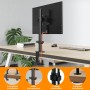 Pholiten Soporte Monitor para Pantallas de 13 a 32 Pulgadas, hasta 10kg, 2 Opciones de Montaje, Inclinación Ajustable Altura