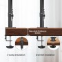 Pholiten Soporte Monitor para Pantallas de 13 a 32 Pulgadas, hasta 10kg, 2 Opciones de Montaje, Inclinación Ajustable Altura