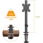 Pholiten Soporte Monitor para Pantallas de 13 a 32 Pulgadas, hasta 10kg, 2 Opciones de Montaje, Inclinación Ajustable Altura