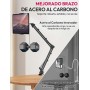 ULANZI Soporte Tablet Cama, 360° Giratorio, Aluminio para iPad 2021 Pro 9.7, 10.5, 12.9, Air Mini 3, 4, 5, Samsung Tab y Huawei