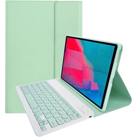 leleyo Funda Teclado para Tablet Lenovo Tab M10 Plus de 10,3 Pulgadas FHD (TB-X606F/TB-X606X) / K10 (TB-X6C6) Cover Inteligente