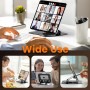 GlasFlength Soporte Tablet con Base Giratoria de 360°, Soporte para Tablet Mesa Ajustable y Plegable Soport e de Table t con