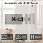 BONTEC Soporte TV Pared para Monitors y Televisores de LCD/LED/Plasma de 13-30 Pulgadas de hasta 15 kg, Soporte Monitor Pared