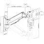 DIGITUS soporte de pared para monitor LCD/LED de hasta 81cm (32"), soporte de fijación, 18kg carga máxima, VESA 75x75 & 100x100