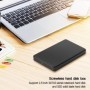 Carcasa de disco duro portátil USB 3,1 tipo C, caja de HDD móvil de 2,