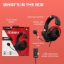 HyperX Cloud II Wireless – Auriculares inalámbricos para PC, PS4, PS5*, Nintendo Switch, batería duradera de hasta 30 horas,