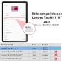 IVEOPPE Funda Lenovo Tab M11 con Teclado, Lenovo Tab M11 Funda Teclado, Capa Teclado Español Ñ Desmontable Inalámbrico Bluetooth