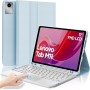 IVEOPPE Funda Lenovo Tab M11 con Teclado, Lenovo Tab M11 Funda Teclado, Capa Teclado Español Ñ Desmontable Inalámbrico Bluetooth