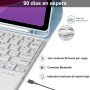 IVEOPPE Funda Lenovo Tab M11 con Teclado, Lenovo Tab M11 Funda Teclado, Capa Teclado Español Ñ Desmontable Inalámbrico Bluetooth