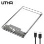UTHAI TM05 Caja transparente tipo C Caja HDD 3,1 Notebook 2,5 pulgadas