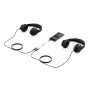 deleyCON 0,20m Trinquetes de Audio Y Divisor Cable Cable Adaptador Y AUX Enchufe de 3,5mm al Enchufe de 2X 3,5mm - Jack Estéreo