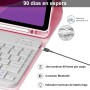 IVEOPPE Funda Lenovo Tab M11 con Teclado, Lenovo Tab M11 Funda Teclado, Capa Teclado Español Ñ Desmontable Inalámbrico Bluetooth