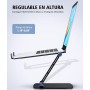 Glangeh Soporte Portatil Mesa Ajustable, Aleación de Aluminio Ergonómico Elevador Portatil Ventilado, Plegable Soportes para