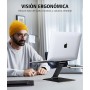 Glangeh Soporte Portatil Mesa Ajustable, Aleación de Aluminio Ergonómico Elevador Portatil Ventilado, Plegable Soportes para
