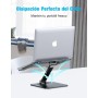 Babacom Soporte Portatil Mesa Plegable,Elevador Laptop Stand con Altura Ajustable,Soportes Libros Cocina,Soporte Mesa Ordenador