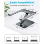 Babacom Soporte Portatil Mesa Plegable,Elevador Laptop Stand con Altura Ajustable,Soportes Libros Cocina,Soporte Mesa Ordenador