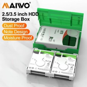 MAIWO Estuche protector de disco duro portátil de 3,5 pulgadas Estuche