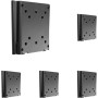 TooQ LP1023F-B - Soporte Fijo de Pared para Monitor, 13" a 27"