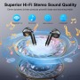 Auriculares Inalámbricos Bluetooth, Auriculares Bluetooth 5.4 HiFi Estéreo, 56H Cascos Inalambricos Bluetooth con ENC Reducción