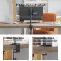 BONTEC Soporte Monitor Escritorio para Pantallas de 13 a 32 Pulgadas, Brazo con Giratorio de Inclinación y Ajustable en Altura,