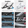 ivoler Soporte Portátil Mesa 6 Ángulos Ajustables, Aleación de Aluminio, Soporte Ordenador Portatil Ventilado Plegable para