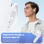 Auriculares Inalámbricos Bluetooth 5.3, 2024 HiFi Estéreo Con 4 ENC Cancelación Ruido, 50H, Dual LED Pantalla, IP7 Impermeable,
