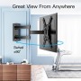 PERLESMITH Soporte TV Pared, Inclinación Orientable Fijación Extensible, Soporte Television Pared de 26 a 60 Pulgadas, LED LCD y
