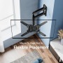PERLESMITH Soporte TV Pared, Inclinación Orientable Fijación Extensible, Soporte Television Pared de 26 a 60 Pulgadas, LED LCD y