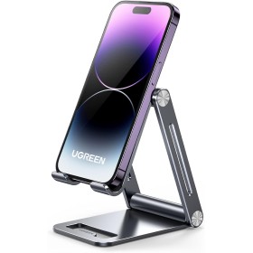 UGREEN Soporte Móvil Mesa, Suporte Teléfono Plegable Multiángulo, Stand Escritorio de Aluminio Compatible con iPhone 14 Pro MAX