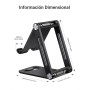 UGREEN Soporte Móvil Mesa, Suporte Teléfono Plegable Multiángulo, Stand Escritorio de Aluminio Compatible con iPhone 14 Pro MAX