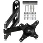 Suptek Soporte TV Pared, Soporte Monitor Pared para Más de 15-32 Pulgadas de hasta 13 kg, Puede Girarse/Inclinarse/Extenderse