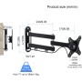 Suptek Soporte TV Pared, Soporte Monitor Pared para Más de 15-32 Pulgadas de hasta 13 kg, Puede Girarse/Inclinarse/Extenderse