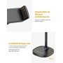 ULANZI Soporte para Movil Mesa Ajustable, Soporte Movil Escritorio Multiángulo para Escritorio Compatible con iPhone 14 13 12 11